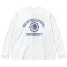 【SEVA】 （雲黒斎 公式ショップ ）のUN INTERNATIONAL UNIVERSITY （NAVY PRINT） Big Long Sleeve T-Shirt