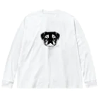 PugPug_SHOの黒パグ_文字有ver. Big Long Sleeve T-Shirt