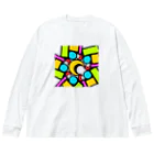 pastelia　shopのステン堂…stained  glass Big Long Sleeve T-Shirt