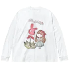 めいめい森のベルガットのRabbilip ビッグシルエットロングスリーブTシャツ