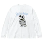 ★Panda Cafe★のスペースパンダ★宇宙パンダ SPACE PANDA CAFE Big Long Sleeve T-Shirt