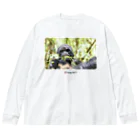 paweyetailの会長:  御利良野 光 (Ray Gorilla Beringei) ビッグシルエットロングスリーブTシャツ