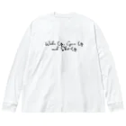 Steam.CONCEPTSの#W006 Wake Up, Grow Up and Shut Up (B) Big Long Sleeve T-Shirt