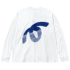 Loop GraffitiのゼンタングルLoop(ネイビー) Big Long Sleeve T-Shirt