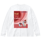 Teal Blue CoffeeのSpecial strawberry Big Long Sleeve T-Shirt