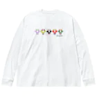 ネナロコのウシウシファイブ／白 Big Long Sleeve T-Shirt