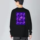 ✨🌈✨ユラクラカン🇯🇵 ✨🌈✨の🌹パープルローズの肖像🌹 Big Long Sleeve T-Shirt