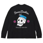 SAUNA ZOMBIESのSAUNA ZOMBIES - 蒸スカル - ビッグシルエットロングスリーブTシャツ