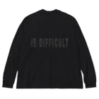 s.i.d.の simple is difficult BIG文字 ビッグシルエットロングスリーブTシャツ