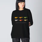 cetu-s-mooth ケートスムースのたべくじら＊勢ぞろい＊ Big Long Sleeve T-Shirt