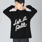 9bdesignのLet it Roll 巻寿司（裏巻き） ビッグシルエットロングスリーブTシャツ