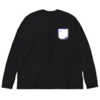 CHILL etc.の偽物ポケット★爽やか色 Big Long Sleeve T-Shirt