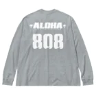 ハワイスタイルクラブの〔Back Print〕 Team ALOHA 808 ビッグシルエットロングスリーブTシャツ