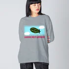 キッズモード某のスイカ飛行船 Big Long Sleeve T-Shirt