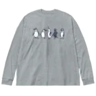 K.tskdのpenguin  dance Big Long Sleeve T-Shirt