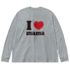 キッズモード某のI love mama ビッグシルエットロングスリーブTシャツ