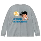 キッズモード某のパンツ一丁くん 改(忘れさ去られたネタシリーズ！) ビッグシルエットロングスリーブTシャツ