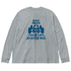 キッズモード某のレトロカーレーサー ビッグシルエットロングスリーブTシャツ