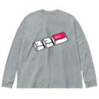 9bdesignのS+U+Shift↑ スシへのショートカットキー ビッグシルエットロングスリーブTシャツ