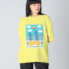 キッズモード某の白昼のOFU(お麩) ビッグシルエットロングスリーブTシャツ