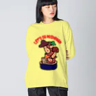 ドレメヒロコの菌糸体胞子 ビッグシルエットロングスリーブTシャツ