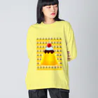 ✨🌈✨ユラクラカン🇯🇵 ✨🌈✨の🌟🍮🌟ハッピープリンワールド🌟🍮🌟 ビッグシルエットロングスリーブTシャツ