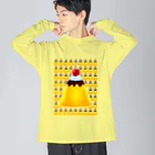 ✨🌈✨ユラクラカン🇯🇵 ✨🌈✨の🌟🍮🌟ハッピープリンワールド🌟🍮🌟 ビッグシルエットロングスリーブTシャツ