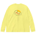 ふわふわ色emiのハッピーちゃん ビッグシルエットロングスリーブTシャツ