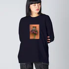 佐々木のフランス　エーグイスハイムの花 ビッグシルエットロングスリーブTシャツ
