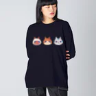 poireちゃん │イラストレーターの三匹の子猫 Big Long Sleeve T-Shirt