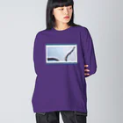 DecoLacertaのsnake line Big Long Sleeve T-Shirt