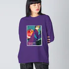 YS VINTAGE WORKSのドイツ国鉄 DB レディー３　ストール Big Long Sleeve T-Shirt