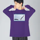 DecoLacertaのsnake line Big Long Sleeve T-Shirt