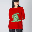 Pat's WorksのMinty the Rabbit Big Long Sleeve T-Shirt