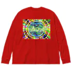 ✨🌈✨ユラクラカン🇯🇵 ✨🌈✨の🎉Hello New Earth 🌎 Big Long Sleeve T-Shirt