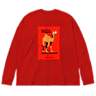 YS VINTAGE WORKSのチェコ　プラハ動物園　ラクダ ビッグシルエットロングスリーブTシャツ