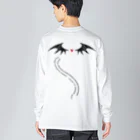 〒 表参道 路地裏 49010の▽ 白猫に 悪魔に なる？ Big Long Sleeve T-Shirt