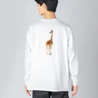 umameshiのキリン / giraffe Big Long Sleeve T-Shirt