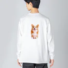 umameshiのコーギー / corgi Big Long Sleeve T-Shirt