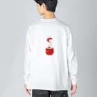 rabbiの【 赤 】 林檎 - apple ビッグシルエットロングスリーブTシャツ