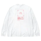 TOBA TOBA COLAのSUNSET PINK ビッグシルエットロングスリーブTシャツ