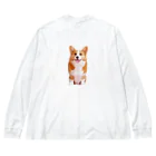 umameshiのコーギー / corgi Big Long Sleeve T-Shirt