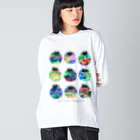 majiodesignのギャラクシーフルーツ Big Long Sleeve T-Shirt