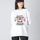 イラスト MONYAAT のCT61HAPPY BRITHDAY  ビッグシルエットロングスリーブTシャツ