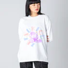 絶滅危惧種　suzuri 店のパステルてれふぉん Big Long Sleeve T-Shirt