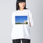 photo-kiokuの青空 Big Long Sleeve T-Shirt