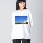 photo-kiokuの青空 Big Long Sleeve T-Shirt