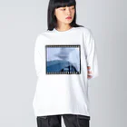 photo-kiokuの丸子橋 ビッグシルエットロングスリーブTシャツ