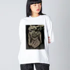 NATSUYA TAKASAKIの焼ける喉 Big Long Sleeve T-Shirt