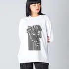 カイヅカの縄文の模様Ⅰ Big Long Sleeve T-Shirt